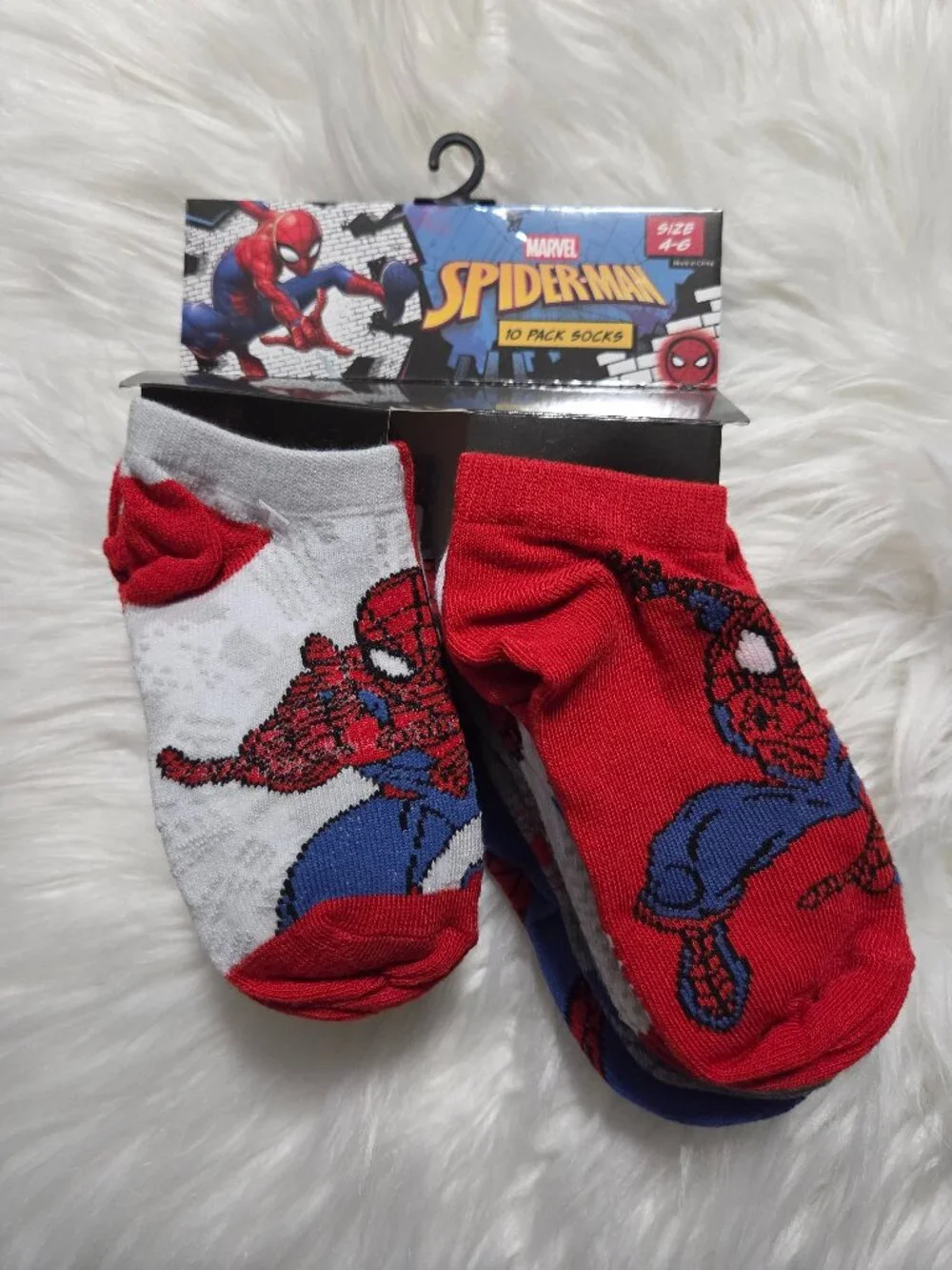 Spiderman 10 Pack of Socks